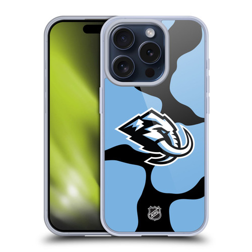 NHL Utah Mammoth Cow Pattern Soft Gel Case for Apple iPhone 15 Pro NHL Utah Mammoth Cow Pattern Soft Gel Case for Apple iPhone 15 Pro