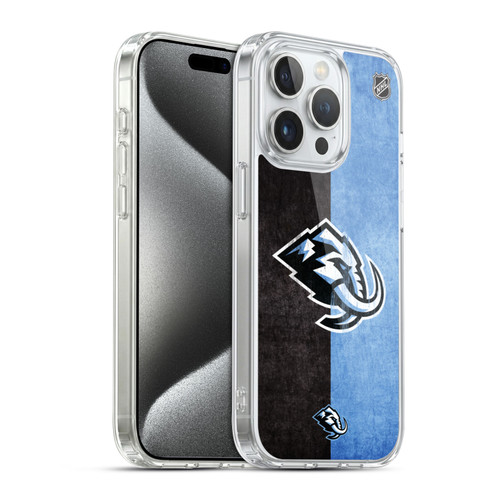 NHL Utah Mammoth Half Distressed Soft Gel Case for Apple iPhone 15 Pro & MagSafe