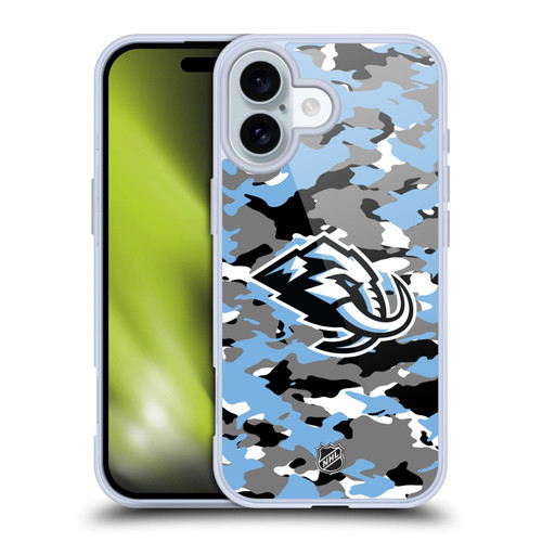 NHL Utah Mammoth Camouflage Soft Gel Case for Apple iPhone 16