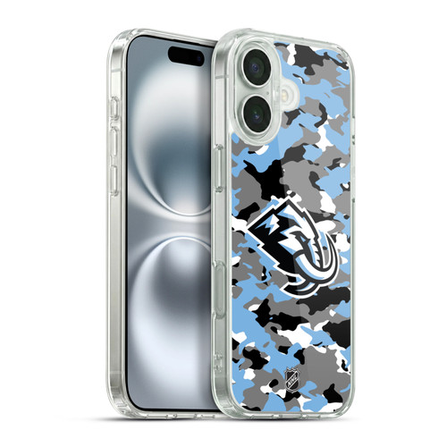 NHL Utah Mammoth Camouflage Soft Gel Case for Apple iPhone 16 Plus & MagSafe