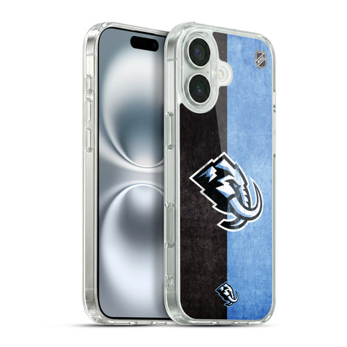 NHL Utah Mammoth Half Distressed Soft Gel Case for Apple iPhone 16 Plus & MagSafe