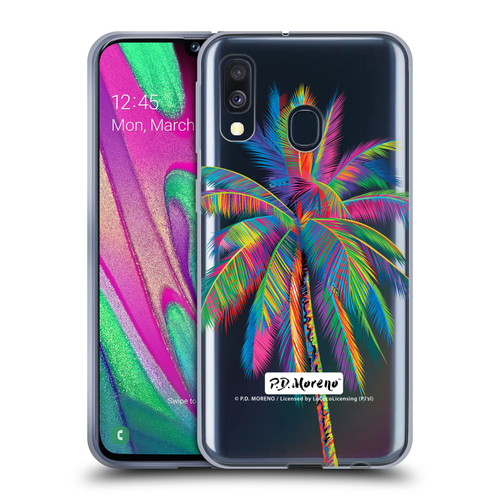 P.D. Moreno Assorted Design Palm Tree Soft Gel Case for Samsung Galaxy A40 (2019)