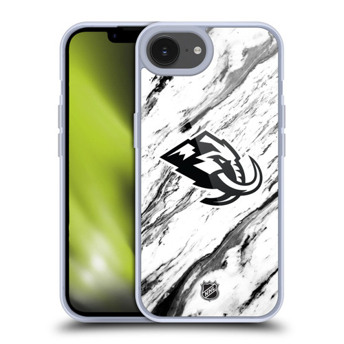 NHL Utah Mammoth Marble Soft Gel Case for Apple iPhone 16e