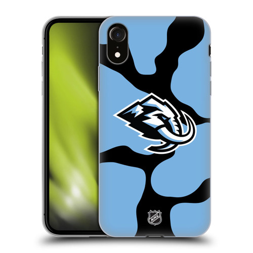NHL Utah Mammoth Cow Pattern Soft Gel Case for Apple iPhone XR NHL Utah Mammoth Cow Pattern Soft Gel Case for Apple iPhone XR