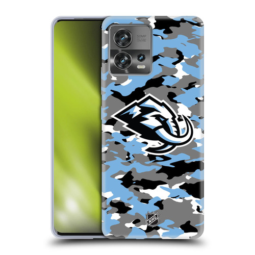 NHL Utah Mammoth Camouflage Soft Gel Case for Motorola Moto Edge 30 Fusion