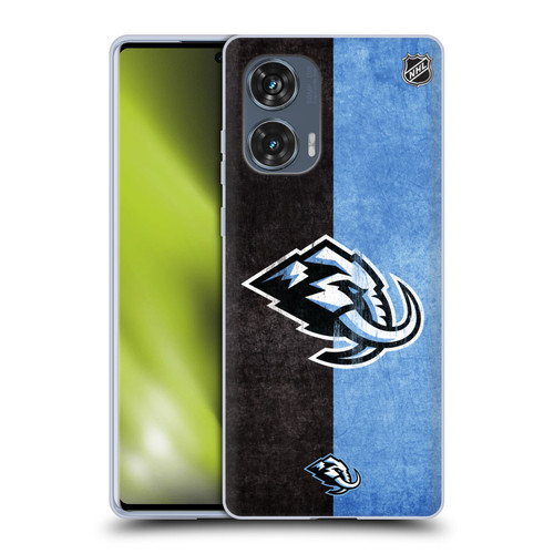 NHL Utah Mammoth Half Distressed Soft Gel Case for Motorola Edge 50 Fusion