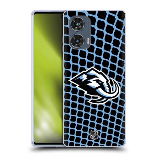 NHL Utah Mammoth Net Pattern Soft Gel Case for Motorola Edge 50 Fusion