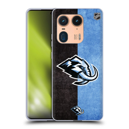 NHL Utah Mammoth Half Distressed Soft Gel Case for Motorola Edge 50 Ultra/X50 Ultra
