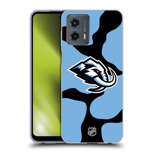 NHL Utah Mammoth Cow Pattern Soft Gel Case for Motorola Moto G (2023)