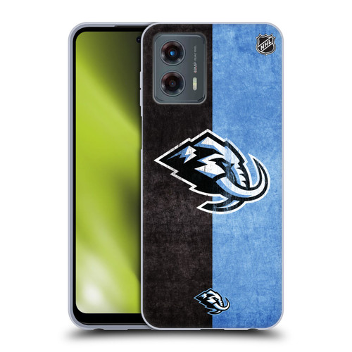 NHL Utah Mammoth Half Distressed Soft Gel Case for Motorola Moto G (2023)
