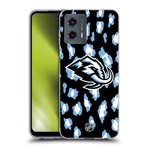 NHL Utah Mammoth Leopard Pattern Soft Gel Case for Motorola Moto G (2023)