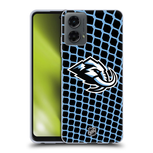 NHL Utah Mammoth Net Pattern Soft Gel Case for Motorola Moto G (2024)
