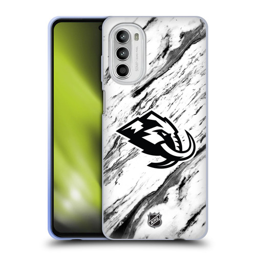 NHL Utah Mammoth Marble Soft Gel Case for Motorola Moto G52