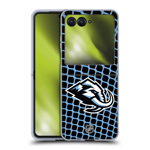 NHL Utah Mammoth Net Pattern Soft Gel Case for Motorola Razr 40 Ultra / Razr+ 2023