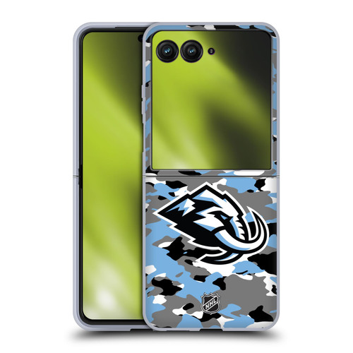 NHL Utah Mammoth Camouflage Soft Gel Case for Motorola Razr 50 Ultra