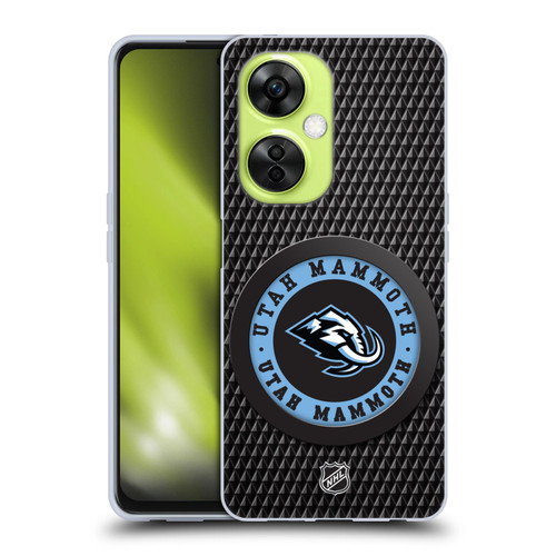 NHL Utah Mammoth Puck Texture Soft Gel Case for OnePlus Nord CE 3 Lite 5G