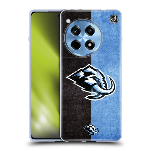 NHL Utah Mammoth Half Distressed Soft Gel Case for OnePlus 12R