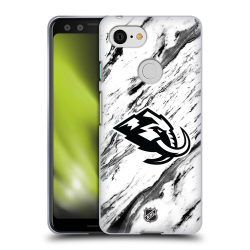 NHL Utah Mammoth Marble Soft Gel Case for Google Pixel 3