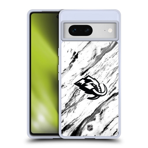 NHL Utah Mammoth Marble Soft Gel Case for Google Pixel 7