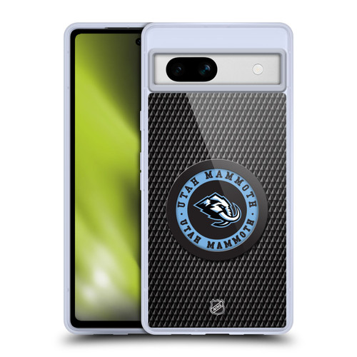 NHL Utah Mammoth Puck Texture Soft Gel Case for Google Pixel 7a