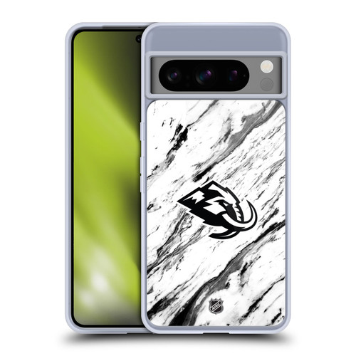 NHL Utah Mammoth Marble Soft Gel Case for Google Pixel 8 Pro