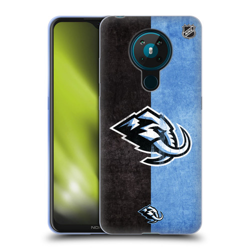 NHL Utah Mammoth Half Distressed Soft Gel Case for Nokia 5.3