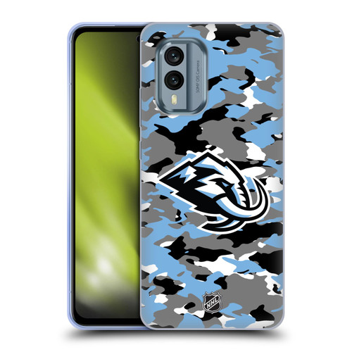 NHL Utah Mammoth Camouflage Soft Gel Case for Nokia X30