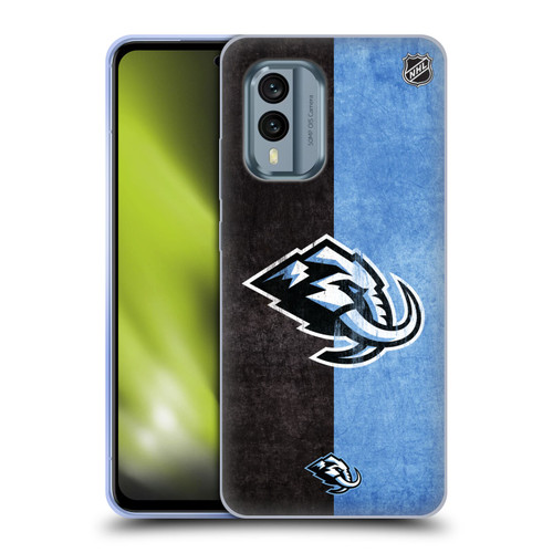 NHL Utah Mammoth Half Distressed Soft Gel Case for Nokia X30