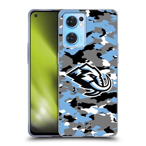 NHL Utah Mammoth Camouflage Soft Gel Case for OPPO Reno7 5G / Find X5 Lite