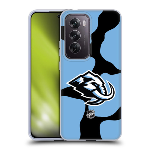 NHL Utah Mammoth Cow Pattern Soft Gel Case for OPPO Reno12 Pro 5G