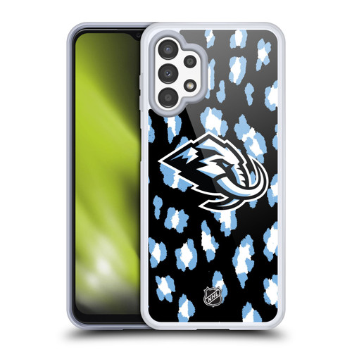 NHL Utah Mammoth Leopard Pattern Soft Gel Case for Samsung Galaxy A13 (2022)