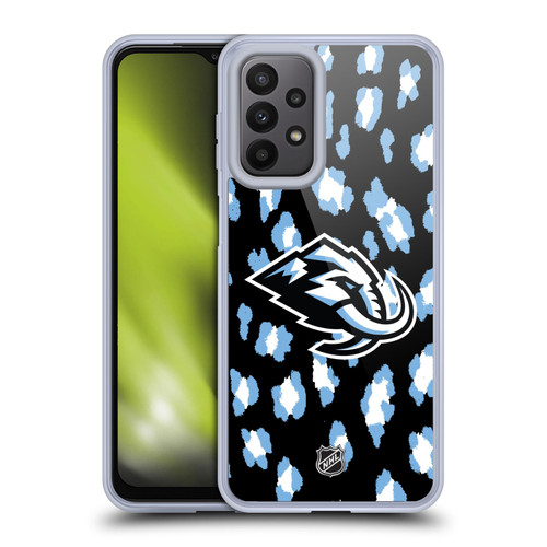 NHL Utah Mammoth Leopard Pattern Soft Gel Case for Samsung Galaxy A23 / 5G (2022)