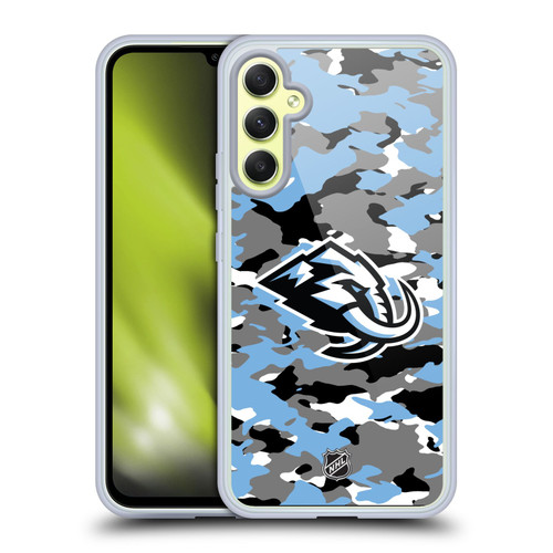 NHL Utah Mammoth Camouflage Soft Gel Case for Samsung Galaxy A34 5G