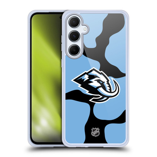 NHL Utah Mammoth Cow Pattern Soft Gel Case for Samsung Galaxy A55 5G