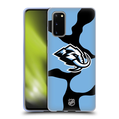 NHL Utah Mammoth Cow Pattern Soft Gel Case for Samsung Galaxy S20 / S20 5G