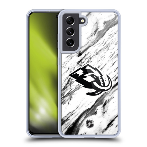 NHL Utah Mammoth Marble Soft Gel Case for Samsung Galaxy S21 FE 5G