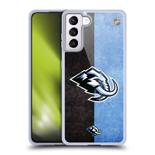 NHL Utah Mammoth Half Distressed Soft Gel Case for Samsung Galaxy S21+ 5G