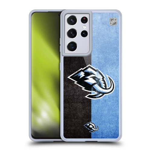 NHL Utah Mammoth Half Distressed Soft Gel Case for Samsung Galaxy S21 Ultra 5G