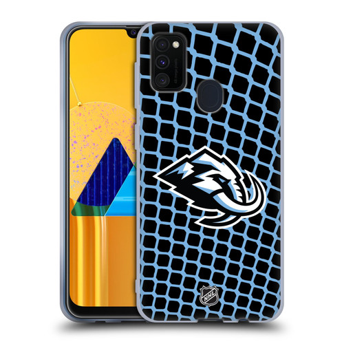 NHL Utah Mammoth Net Pattern Soft Gel Case for Samsung Galaxy M30s (2019)/M21 (2020)