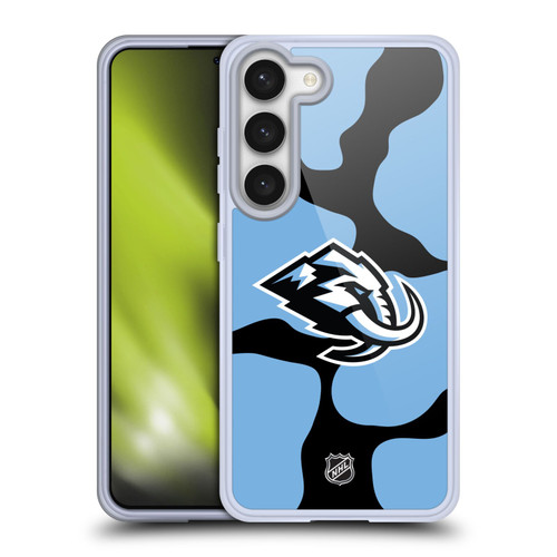 NHL Utah Mammoth Cow Pattern Soft Gel Case for Samsung Galaxy S23 5G