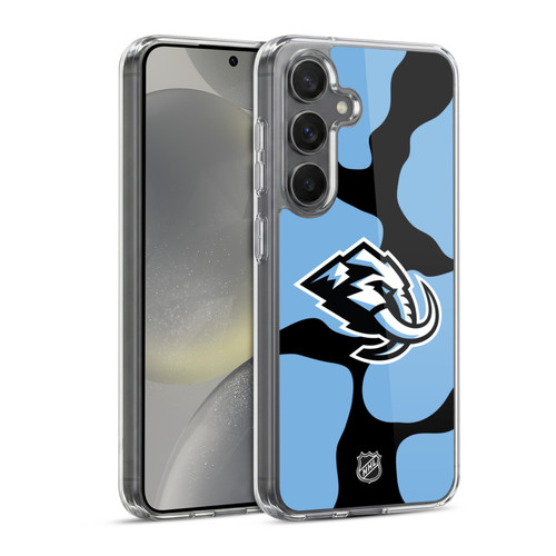 NHL Utah Mammoth Cow Pattern Soft Gel Case for Samsung Galaxy S24 5G & MagSafe