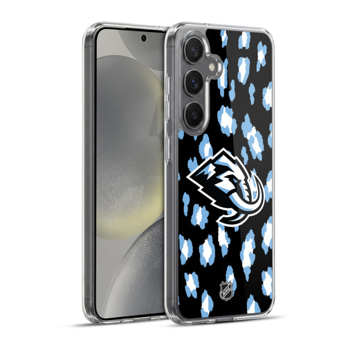 NHL Utah Mammoth Leopard Pattern Soft Gel Case for Samsung Galaxy S24+ 5G & MagSafe