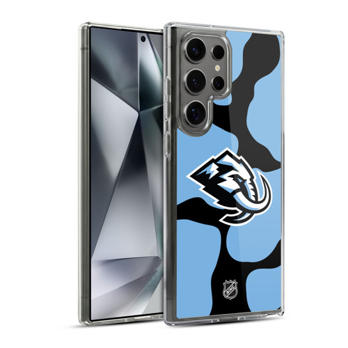 NHL Utah Mammoth Cow Pattern Soft Gel Case for Samsung Galaxy S24 Ultra 5G & MagSafe