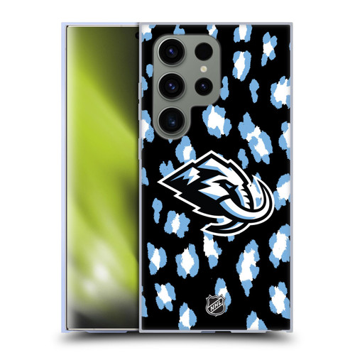 NHL Utah Mammoth Leopard Pattern Soft Gel Case for Samsung Galaxy S24 Ultra 5G