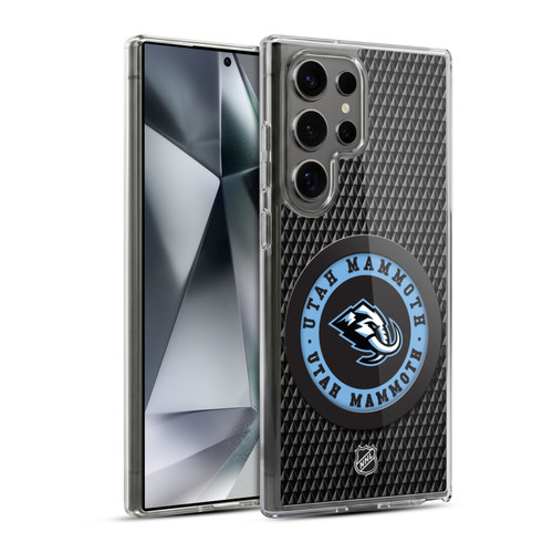 NHL Utah Mammoth Puck Texture Soft Gel Case for Samsung Galaxy S24 Ultra 5G & MagSafe