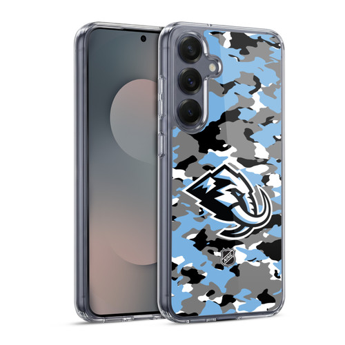NHL Utah Mammoth Camouflage Soft Gel Case for Samsung Galaxy S25 & MagSafe