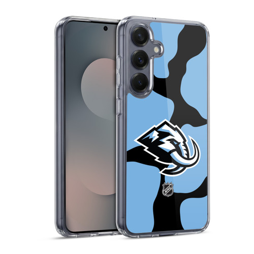 NHL Utah Mammoth Cow Pattern Soft Gel Case for Samsung Galaxy S25 & MagSafe