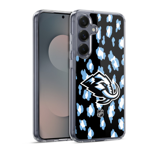 NHL Utah Mammoth Leopard Pattern Soft Gel Case for Samsung Galaxy S25 & MagSafe