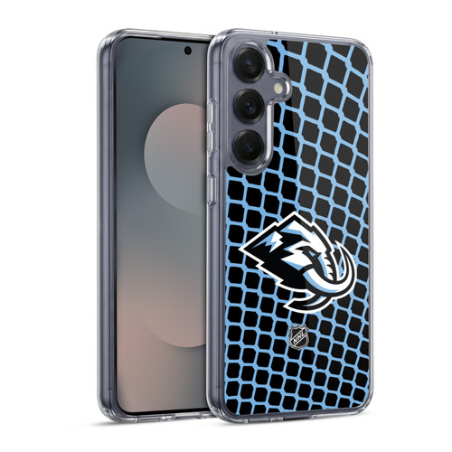 NHL Utah Mammoth Net Pattern Soft Gel Case for Samsung Galaxy S25 & MagSafe