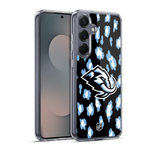 NHL Utah Mammoth Leopard Pattern Soft Gel Case for Samsung Galaxy S25+ & MagSafe